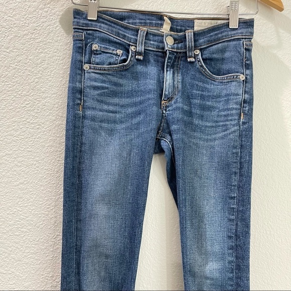 RAG & BONE Skinny Raw Hem Capri Jeans in Sonoma Size 24 - Picture 6 of 12
